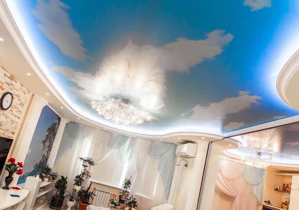 Заказать потолок с фотопечатью в г. Щёлкино